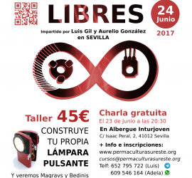 Cartel del Taller de Dispositivos de Energía Libre Sevilla - 2017