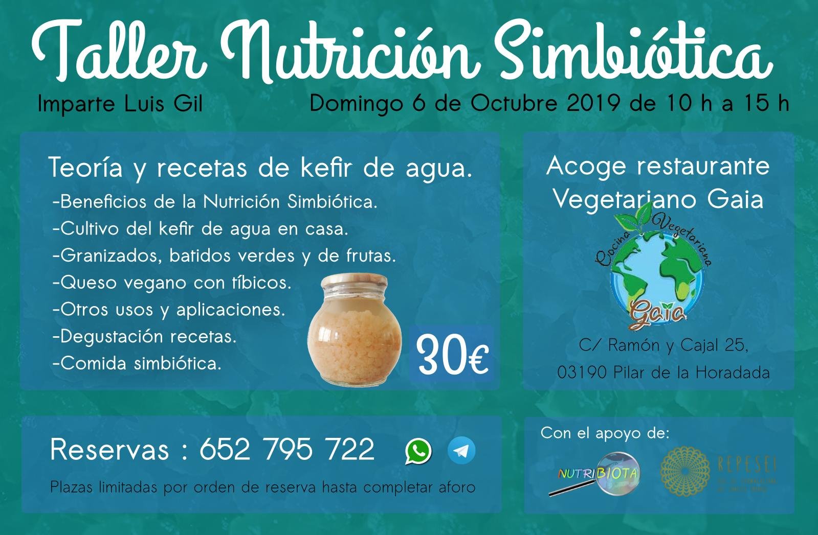 Taller de Nutrición Simbiótica: Recetas con Kefir de Agua | REPESEI