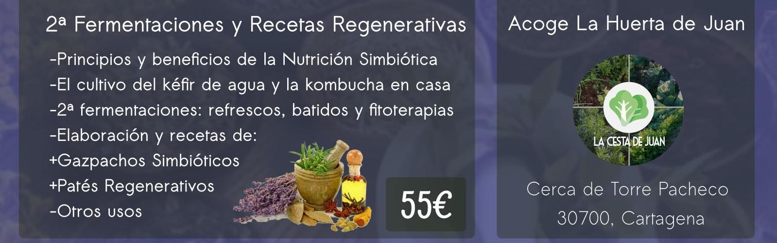 Cartel Taller Nutrición Simbiótica: recetas regenerativas