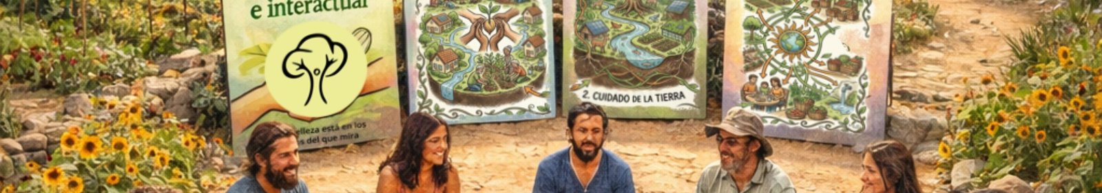 Cartel Curso Intruducción a las Permacultura las Gallardas - Reverdeciendo por fuera, Regenerando por dentro.